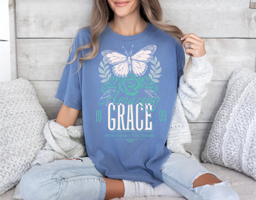Shirts, comfort colors shirts, Amazing grace distressed shirt, Cute Christian shirts, Cute Christian gifts, Christian clothing, gift for mom