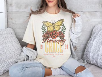 Shirts, Comfort colors shirts, Distressed shirts, Amazing grace distressed tshirt, Christian shirts, cute distressed Christian tshirts, bible verse shirts