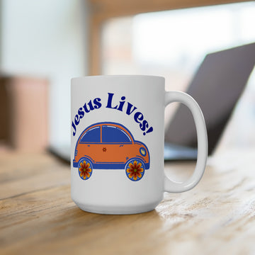 Jesus lives mug team jesus christian gifts mugs