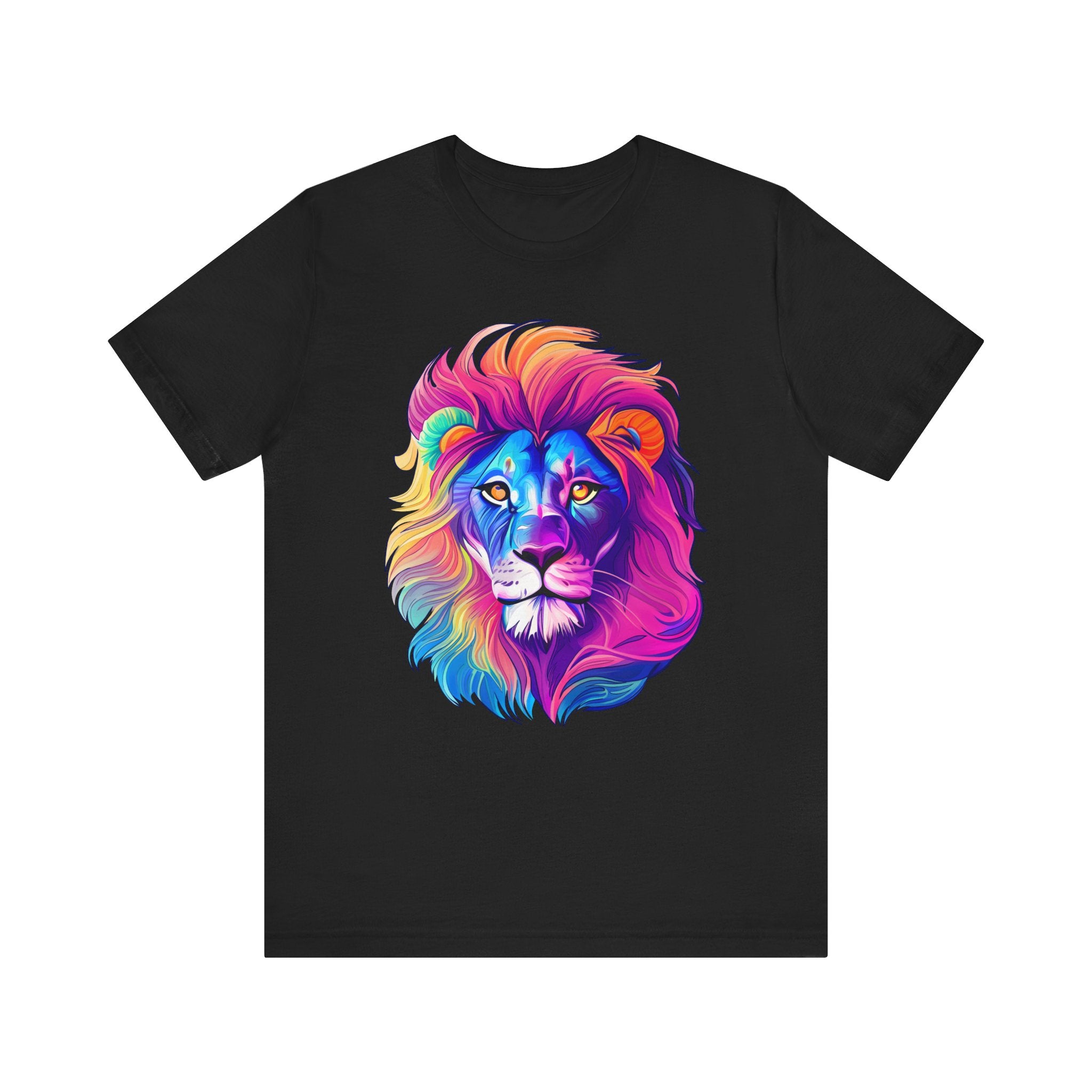 Christian Lion T-shirts, Lion of Judah colorful t-shirt, Strength in God shirts