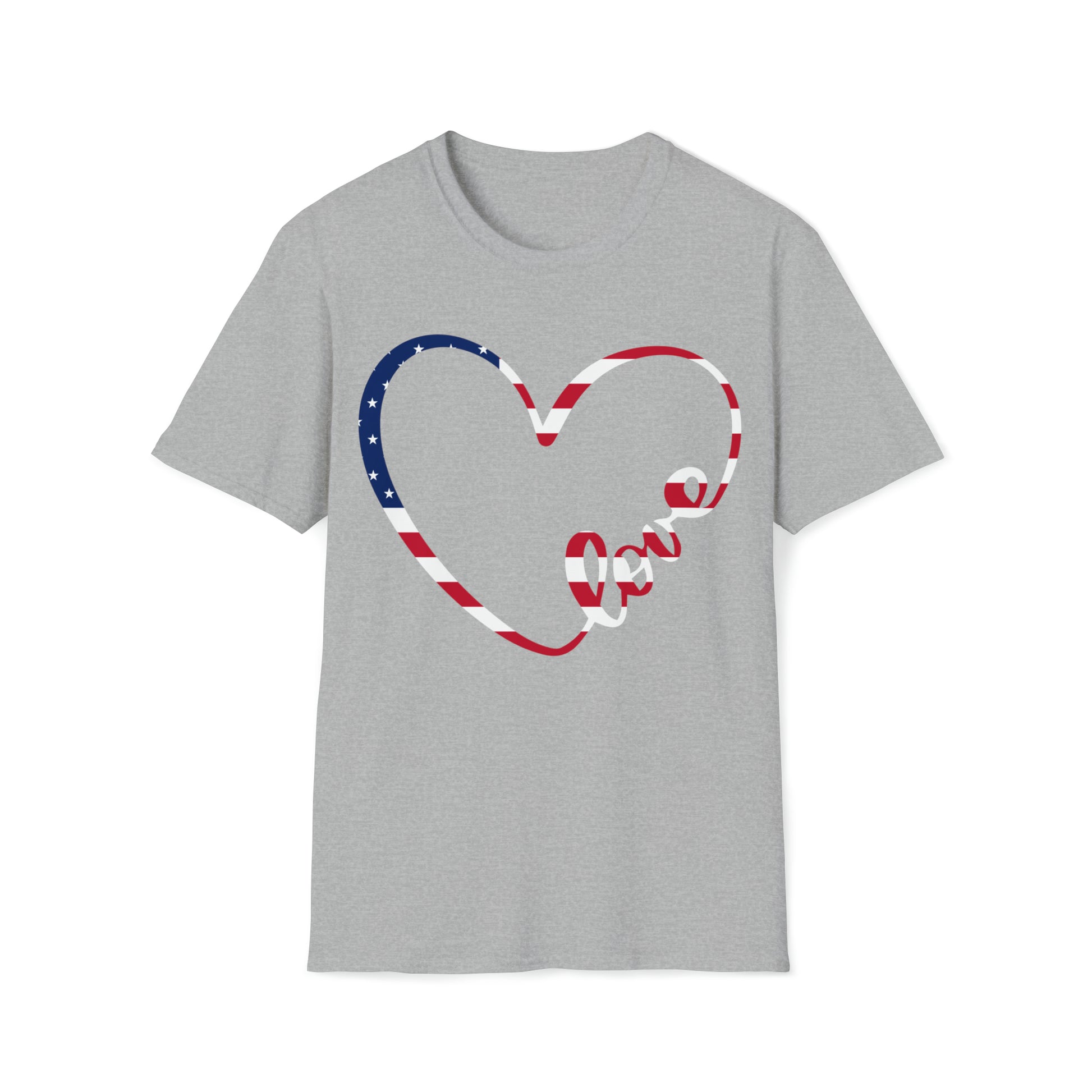 Heart flag shirt