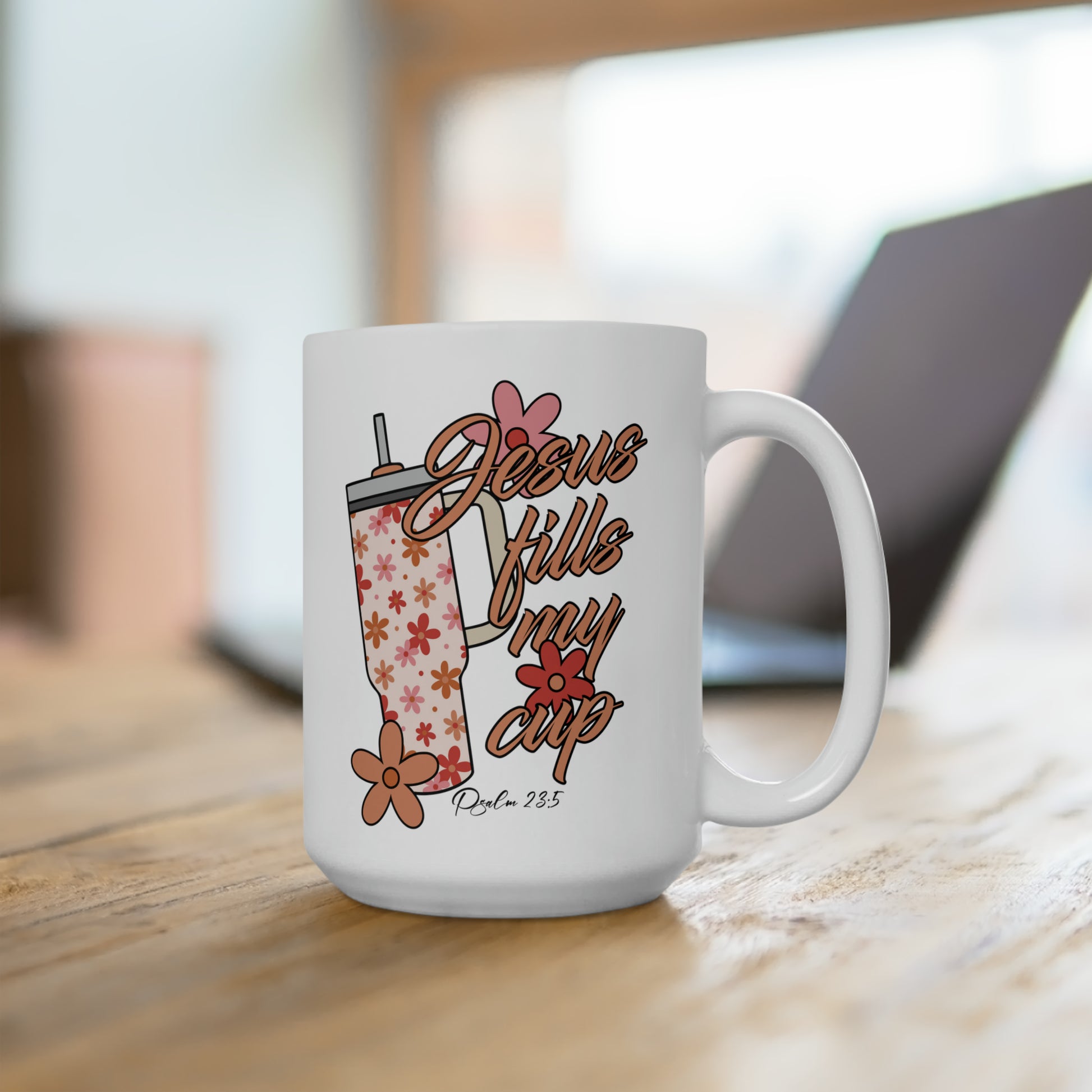 large 15 ounce custom mug