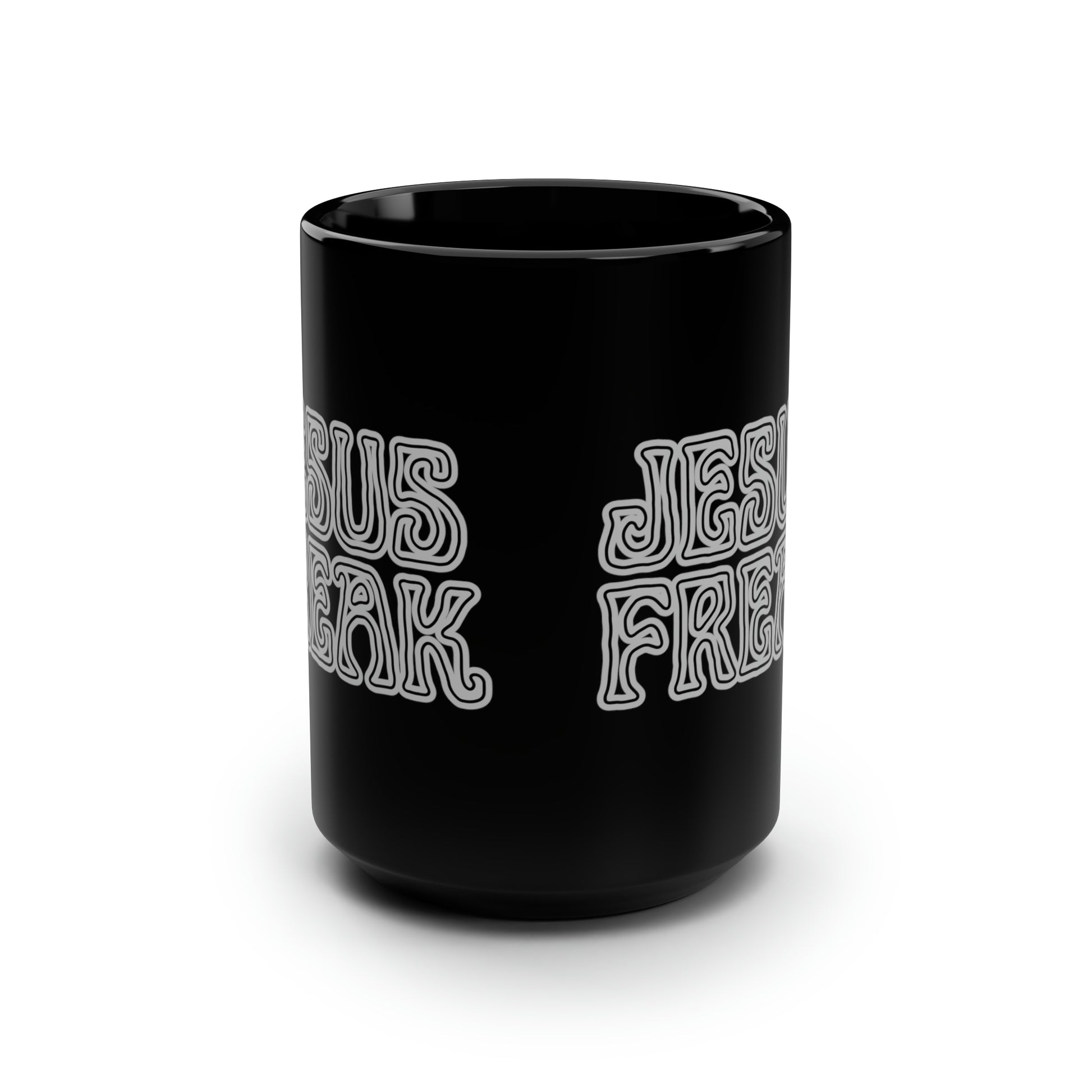 Jesus Freak black mug christian mugs coffee mugs christian gifts Jesus