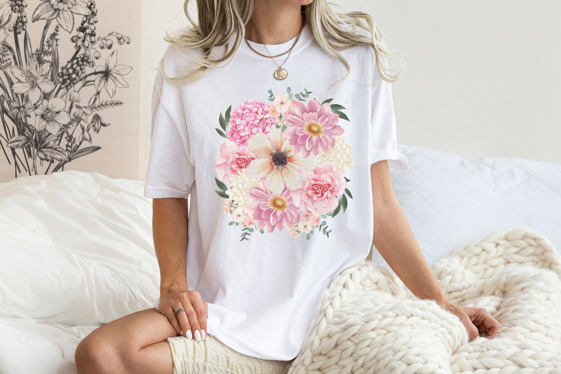 ladies flower shirt